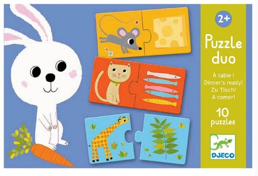 [DJ8166] Puzzle duo : à table!