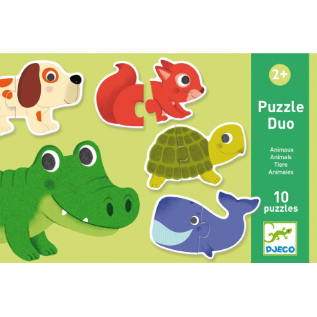 [DJ08147] Puzzle Duo Animaux 10 pcs