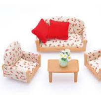 [4464] Canapé/2 fauteuils/table basse