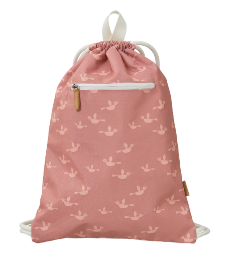 [FB820-02] Sac de piscine Rose - Oiseaux