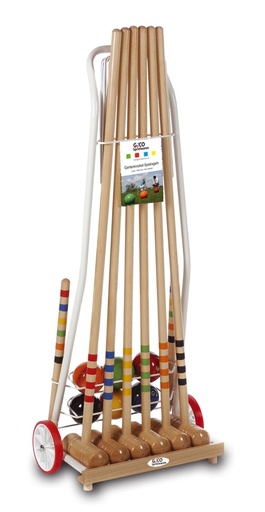 [3126] Croquet chariot 6 joueurs 100 cm