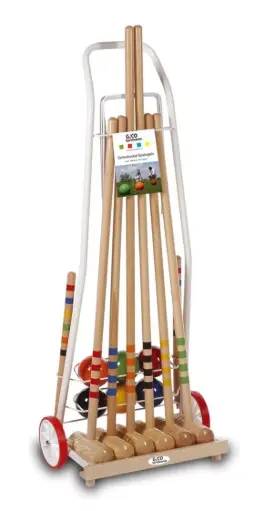 [3136] Croquet chariot famille 4X80 cm et 2 X100 cm