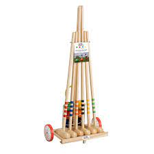 [3136] Croquet chariot famille 4X80 cm et 2 X100 cm