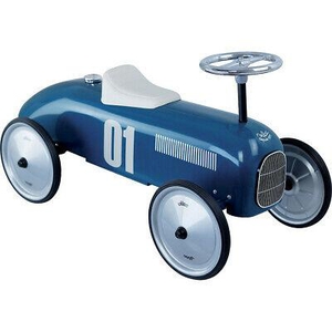 [1123] Porteur voiture métal - Bleu pétrole n°1 - Vilac
