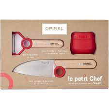 [p1746] Set cuisine enfants 3 pcs opinel Le petit chef - Rouge