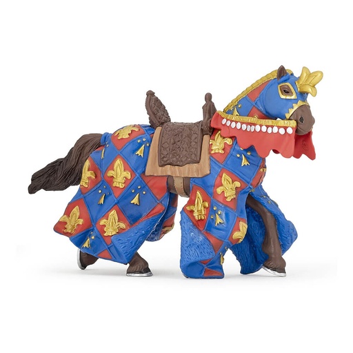 [39787] 39787 Cheval bleu fleur de lys