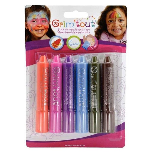 [GT41882] Grim'tout 6 Stick de maquillage Arc-en-ciel