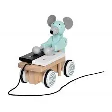 [b83804] Jouets a tirer ours avec xylophone
