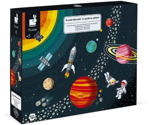 [J02678] Puzzle éducatif - Le système solaire 100 pcs