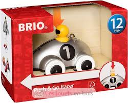 [30232] voiture de course grise push & go