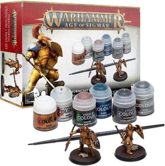 Warhammer - Age of sigmar Vindictors + paints set