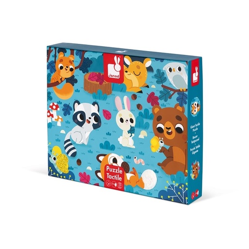 [J02685] Puzzle tactile les animaux de la forêt