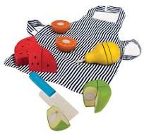 [BJ648] Fruits à découper + tablier