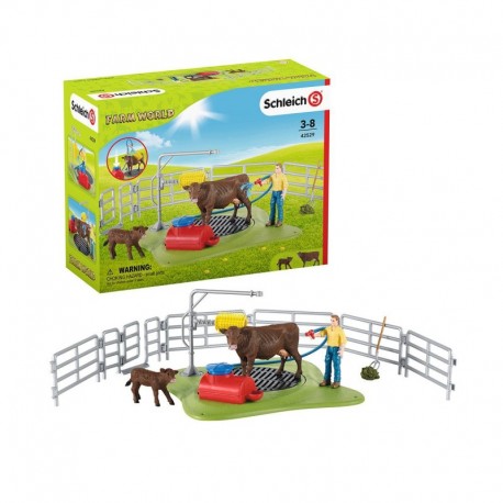 [42529] farm world happy cow wash Schleich