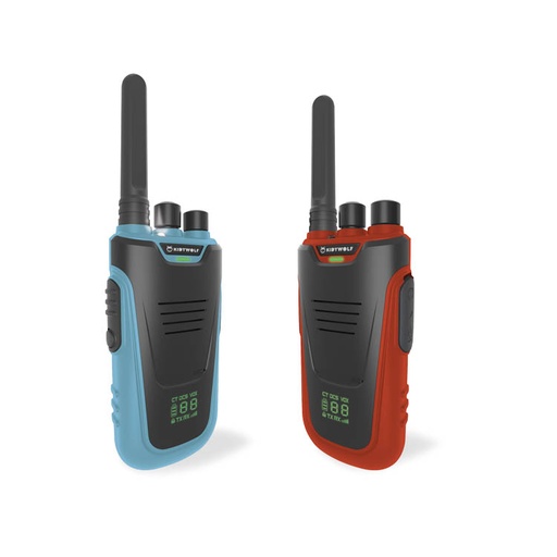 [KIDYTALK-BR] Kidywolf - Paire de Talkie Walkie Bleu et Rouge