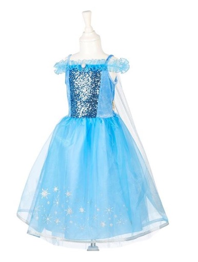 [100789] Robe  reine des neiges 8-10ans
