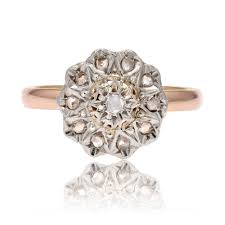 [84503] bague fleur diamants (6 pétales)