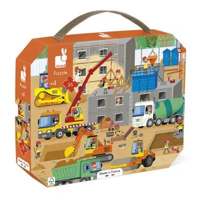 [J02604] Janod - Puzzle Chantier 36 pcs