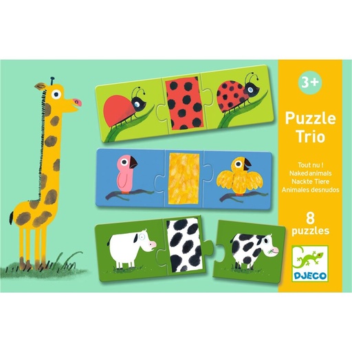 [dj08186] Puzzle Trio animaux