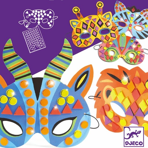 [DJ07900] Masques DIY Animaux de la Jungle