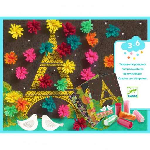 [DJ09872] Tableaux de Pompons - Explosion de pompoms
