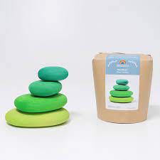 Grimm's - Lot de 4 galets verte