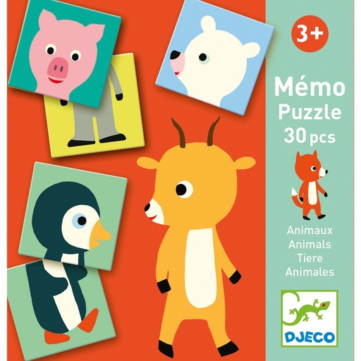 [dj08126] Memo Puzzle Animaux 30pcs