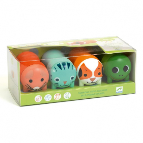 [DJ09009] Tampons Auto-Encreurs - Animaux du jardin