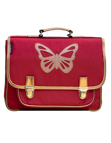 [lsa06 0209] Grand cartable - Papillon rubis