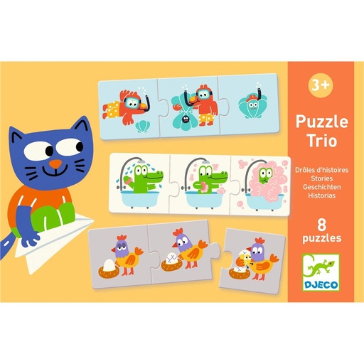 [DJ08117] Puzzle Trio - Drôles d'histoires 8 pcs