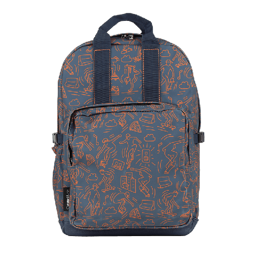 [LBP07] Grand sac à dos - Skatepark orange