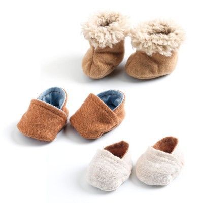 [DJ07899] Vêtements Pomea - 3 paires chaussons/chaussures 30-32cm