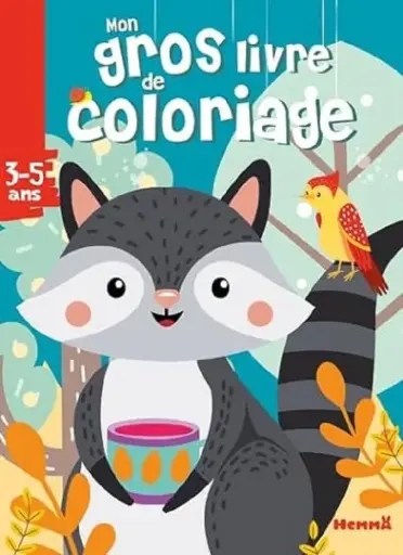 Mon gros livre de coloriage (Raton laveur)