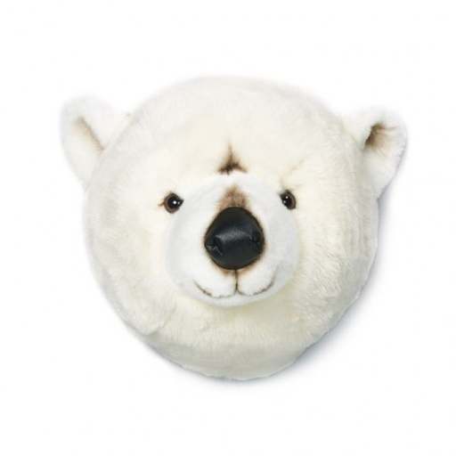 [WS0023] Tete ours blanc Basile