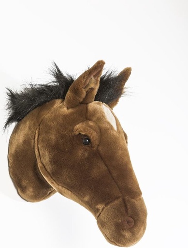 [ws0034] Tête de cheval brun foncé Scarlett
