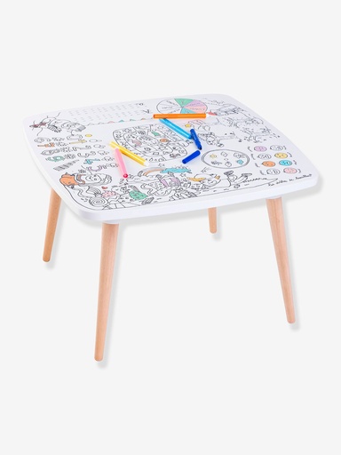 Table coloriable Les drôles de bouilles