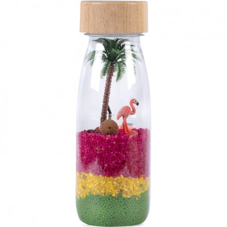 Petit boum bouteille sensorielle flamingo