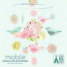 [dd04346] mobile oiseaux de printemps
