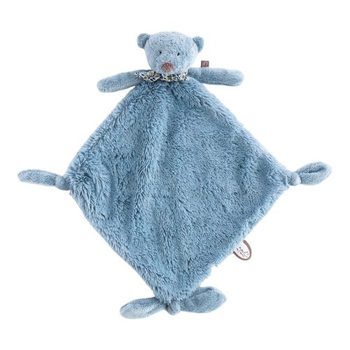 [870545] Noann doudou plat bleu liberty 35cm