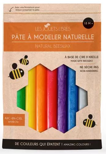 Pâte à modeler naturelle 4 couleurs Arc-en-ciel