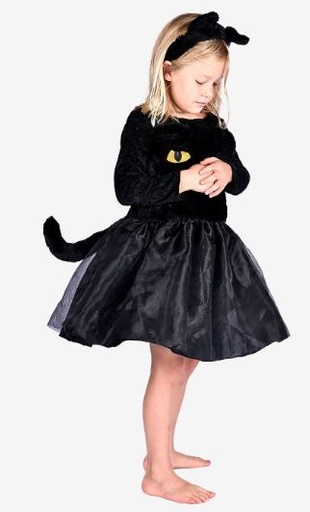 [F77010] Déguisement Robe chat noir (Den Gota Fen)