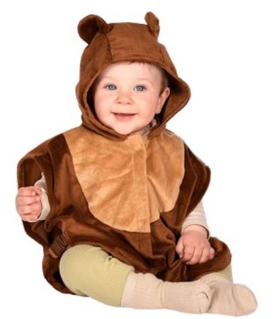[F99003] Déguisement mini cape ours 1-4 ans (Den Goda Fen)