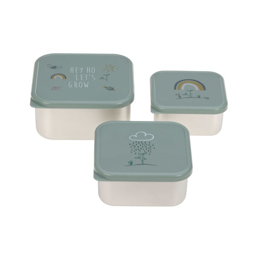 [1310074964] Snackbox Set de 3 boîtes à goûter - Garden Explorer