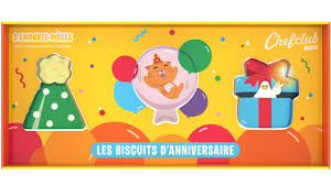 Chefclub kids - 3 emporte-pièces Les biscuits d'anniversaire