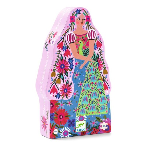 [DJ07300] Puzzle La Princesse et Son Paon 36 pièces