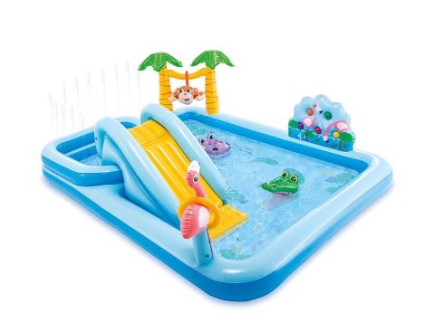 [2001500] Intex Aire de jeux Gonflable Jungle 2,44m X1,98m X0,71m