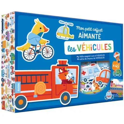 Mon petit coffret aimanté - Les véhicules