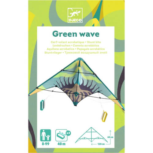 [dj02163] Cerf-volant acrobatique green wave