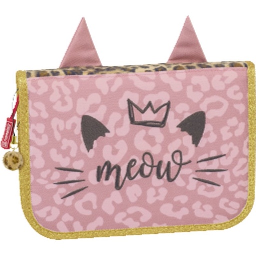 Trousse garnie deux rabats - Chat sauvage