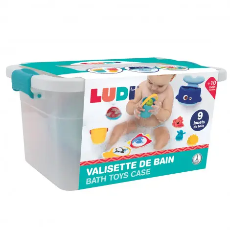 [40062] Ludi - Valisette de bain (9 jouets)